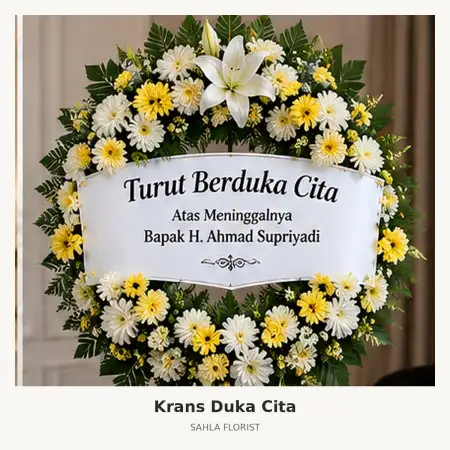 Krans Bunga Duka Medan Polonia
